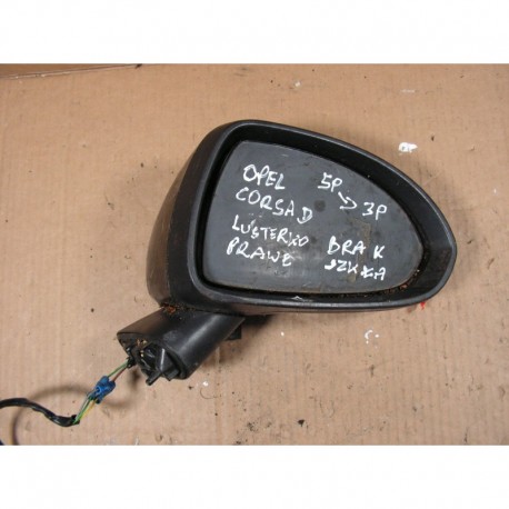OPEL CORSA D LUSTERKO PRAWE CZARNE