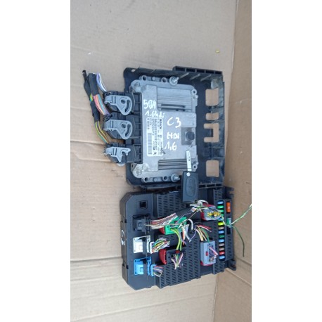 CITROEN C3 I FL ZESTAW STARTOWY ECU BSI 1.6HDI 0281011804