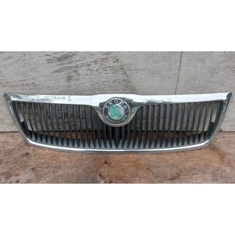 SKODA OCTAVIA II ATRAPA GRILL CHROM