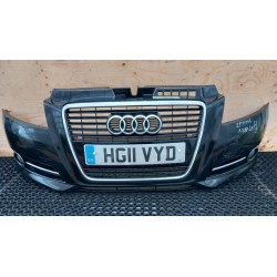 AUDI A3 8P II LIFT ZDERZAK PRZÓD DUŻY GRILL HALOGEN