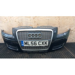 AUDI A3 8P ZDERZAK PRZÓD DUŻY GRILL HALOGEN LY9B