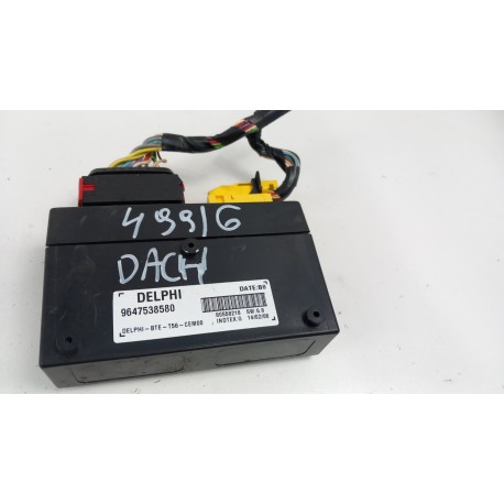 PEUGEOT 307CC STEROWNIK MODUŁ DACHU 9647538580