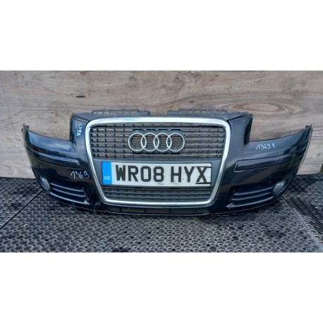 AUDI A3 8P ZDERZAK PRZÓD PY9B HALOGEN