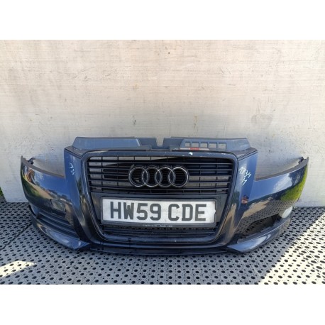 AUDI A3 8P LIFT ZDERZAK PRZÓD HALOGEN USTAL
