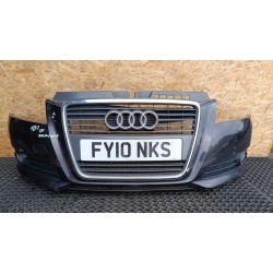 AUDI A3 8P ZDERZAK PRZÓD LZ7L HALOGENY