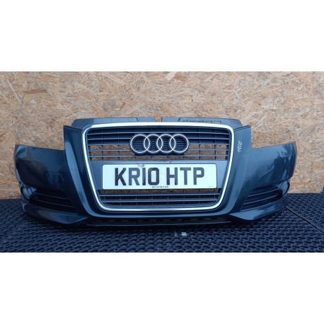 AUDI A3 8P S-LINE ZDERZAK PRZÓD LZ6E HALOGENY